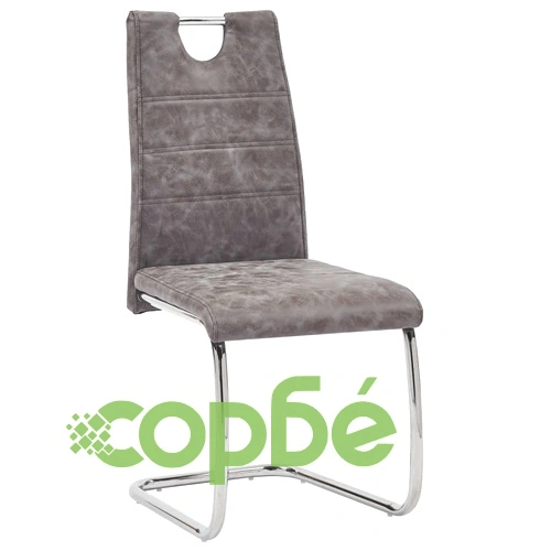 Трапезен комплект от 5 части, кафяв, изкуствена кожа ➤ топ цена ➤ sorbe.bg