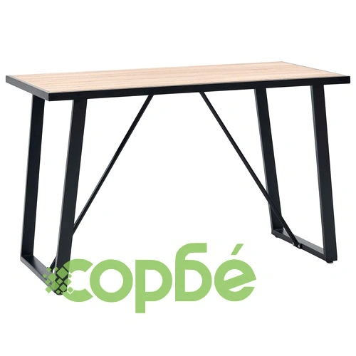 Трапезен комплект от 5 части, кафяв, изкуствена кожа ➤ топ цена ➤ sorbe.bg