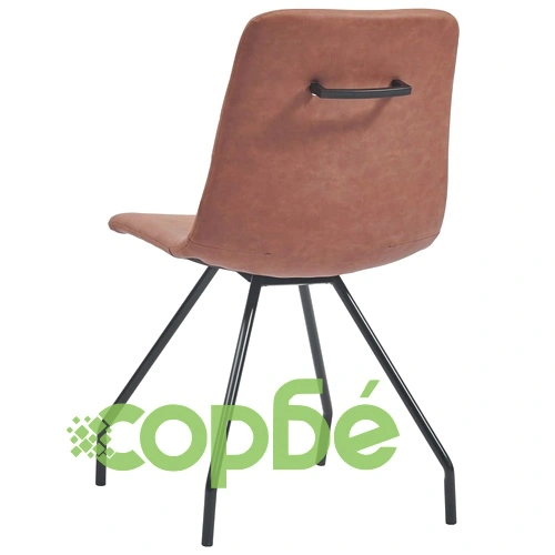 Трапезен комплект от 5 части, кафяв, изкуствена кожа ➤ топ цена ➤ sorbe.bg