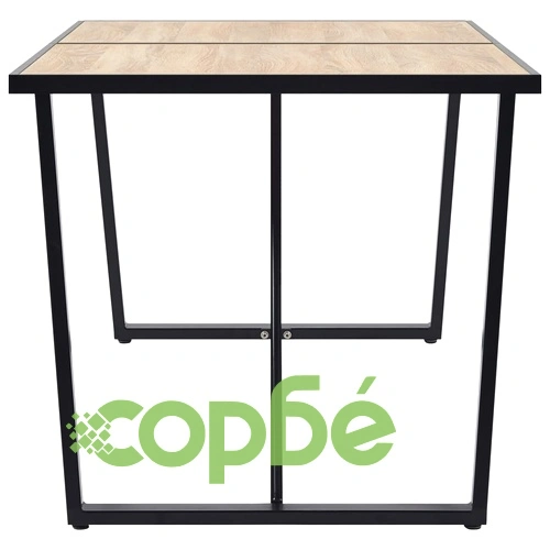 Трапезен комплект от 9 части, светлосив, изкуствена кожа ➤ топ цена ➤ sorbe.bg