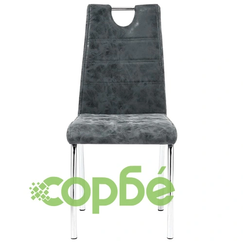 Трапезен комплект от 9 части, черен, изкуствена кожа ➤ топ цена ➤ sorbe.bg