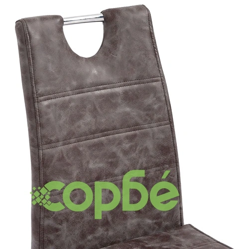 Трапезен комплект от 11 части, кафяв, изкуствена кожа ➤ топ цена ➤ sorbe.bg