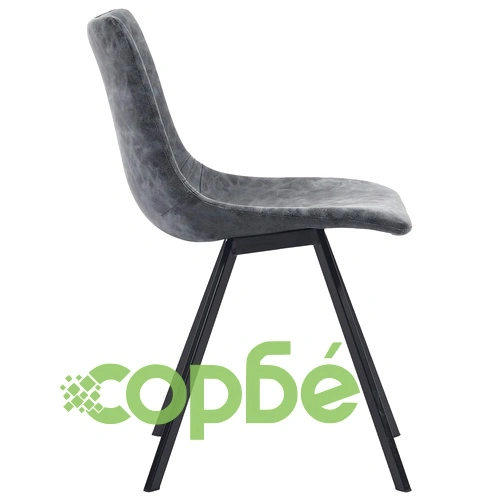 Трапезен комплект от 11 части, черен, изкуствена кожа ➤ топ цена ➤ sorbe.bg