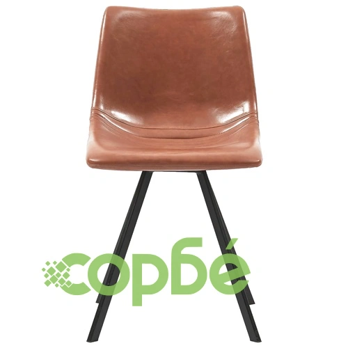 Трапезен комплект от 11 части, коняк, изкуствена кожа ➤ топ цена ➤ sorbe.bg