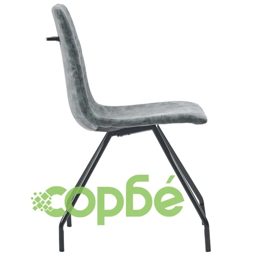 Трапезен комплект от 9 части, черен, изкуствена кожа ➤ топ цена ➤ sorbe.bg