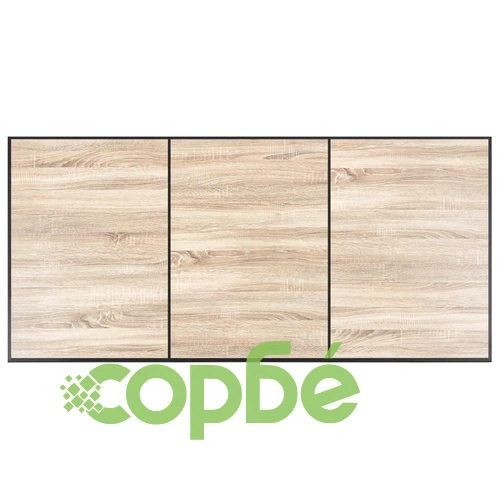 Трапезен комплект от 9 части, коняк, изкуствена кожа ➤ топ цена ➤ sorbe.bg