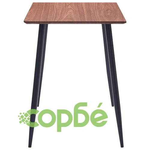 Трапезен комплект от 5 части, сив, изкуствена кожа ➤ топ цена ➤ sorbe.bg