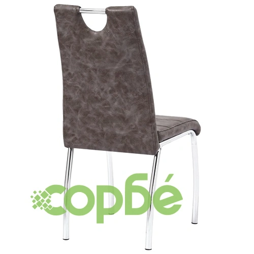 Трапезен комплект от 5 части, кафяв, изкуствена кожа ➤ топ цена ➤ sorbe.bg