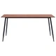 Трапезен комплект от 7 части, тъмносив, изкуствена кожа