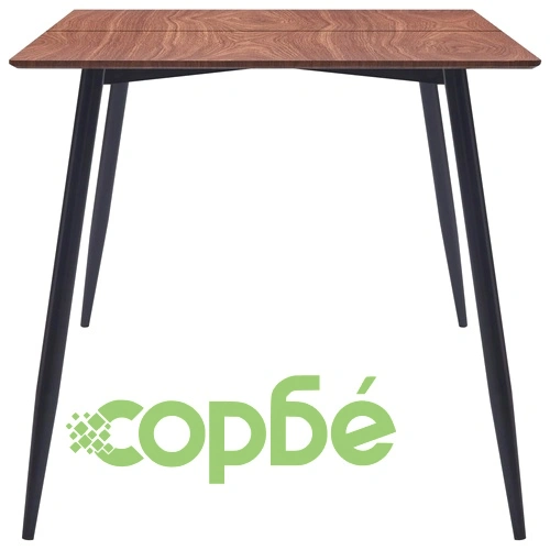 Трапезен комплект от 9 части, светлосив, изкуствена кожа ➤ топ цена ➤ sorbe.bg