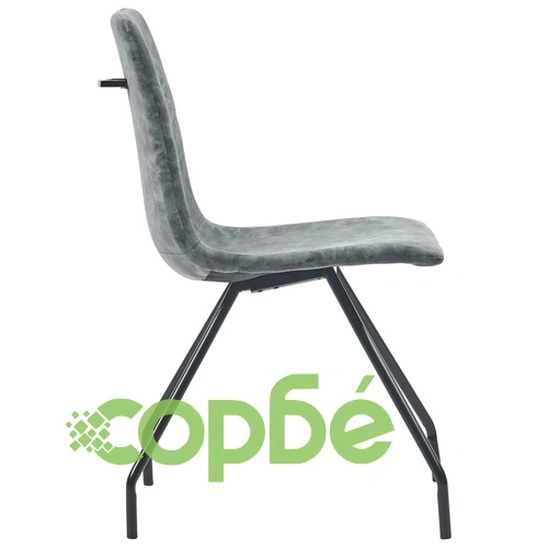 Трапезен комплект от 9 части, черен, изкуствена кожа ➤ топ цена ➤ sorbe.bg