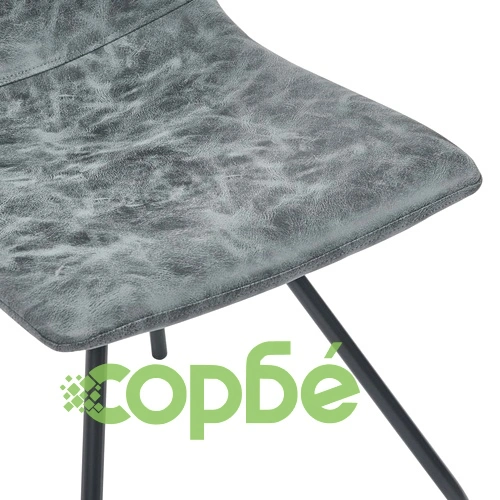 Трапезен комплект от 9 части, черен, изкуствена кожа ➤ топ цена ➤ sorbe.bg