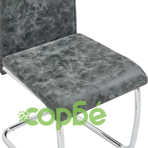 Трапезен комплект от 11 части, черен, изкуствена кожа ➤ топ цена ➤ sorbe.bg