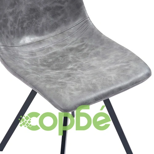 Трапезен комплект от 11 части, сив, изкуствена кожа ➤ топ цена ➤ sorbe.bg