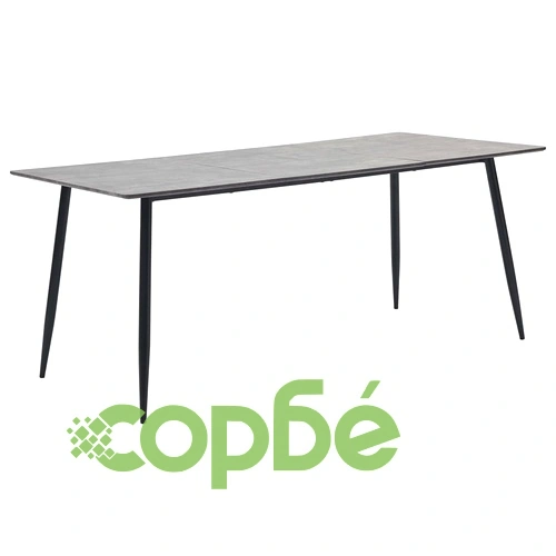 Трапезен комплект от 11 части, черен, изкуствена кожа ➤ топ цена ➤ sorbe.bg