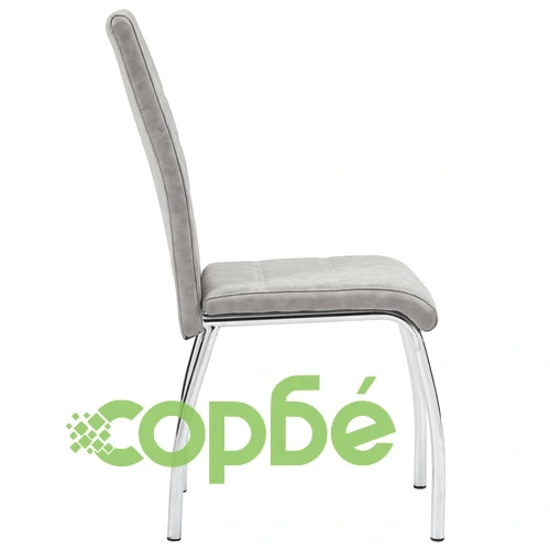 Трапезен комплект от 11 части, светлосив, изкуствена кожа ➤ топ цена ➤ sorbe.bg