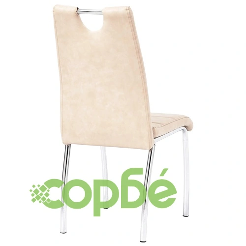 Трапезен комплект от 11 части, кремав, изкуствена кожа ➤ топ цена ➤ sorbe.bg