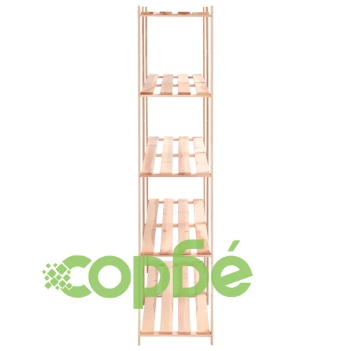 5-етажни стелажи, 2 бр, 170x38x170 см, бор масив, 500 кг ➤ топ цена ➤ sorbe.bg