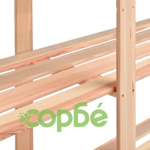 5-етажни стелажи, 2 бр, 170x38x170 см, бор масив, 500 кг ➤ топ цена ➤ sorbe.bg