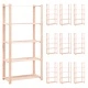 5-етажни стелажи, 10 бр, 80x38x170 см, бор масив, 250 кг