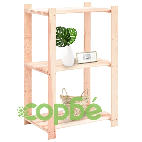 3-етажни стелажи, 10 бр, 60x38x90 см, бор масив, 150 кг ➤ топ цена ➤ sorbe.bg