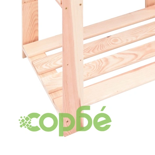 3-етажни стелажи, 10 бр, 60x38x90 см, бор масив, 150 кг ➤ топ цена ➤ sorbe.bg