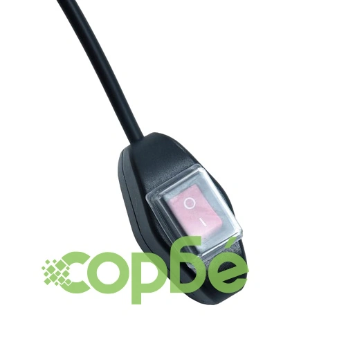 Ръчно прибиращ се сенник с LED, 500x300 см, синьо и бяло ➤ топ цена ➤ sorbe.bg