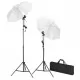 Комплект за фото студио с фонове, лампи и чадъри