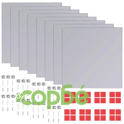 Огледални плочки без рамки, стъкло, 16 бр, 20,5 см ➤ топ цена ➤ sorbe.bg