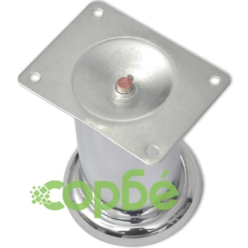 Крака за диван, 8 бр, кръгли, хром, 60 мм ➤ топ цена ➤ sorbe.bg