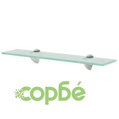 Подвижни рафтове, 2 бр, стъкло, 50x10 см, 8 мм ➤ топ цена ➤ sorbe.bg