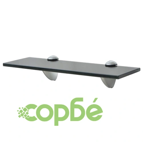 Подвижни рафтове, 2 бр, стъкло, 30x10 см, 8 мм ➤ топ цена ➤ sorbe.bg