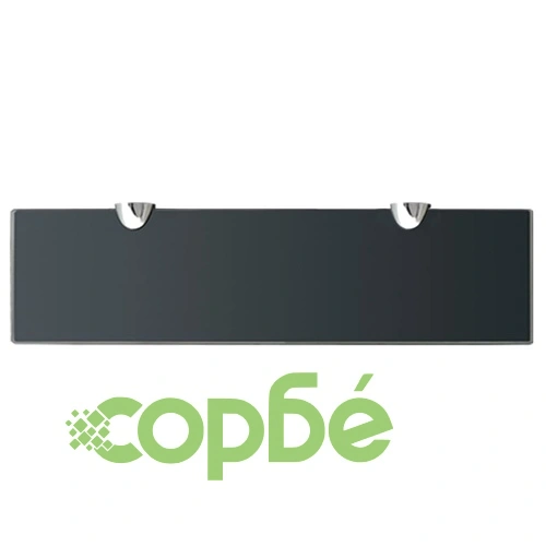 Подвижни рафтове, 2 бр, стъкло, 40x10 см, 8 мм ➤ топ цена ➤ sorbe.bg