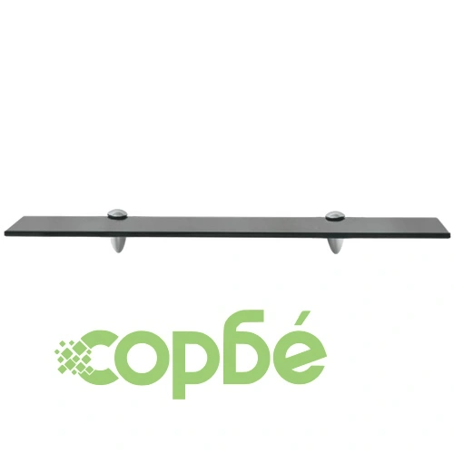 Подвижни рафтове, 2 бр, стъкло, 60x10 см, 8 мм ➤ топ цена ➤ sorbe.bg