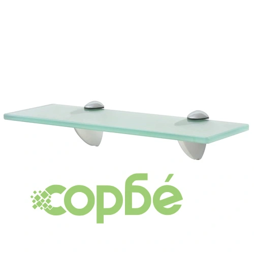 Подвижни рафтове, 2 бр, стъкло, 30x20 см, 8 мм ➤ топ цена ➤ sorbe.bg