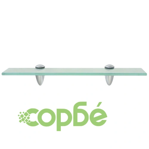 Подвижни рафтове, 2 бр, стъкло, 40x20 см, 8 мм ➤ топ цена ➤ sorbe.bg