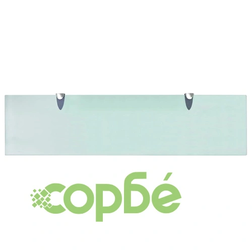 Подвижни рафтове, 2 бр, стъкло, 80x20 см, 8 мм ➤ топ цена ➤ sorbe.bg