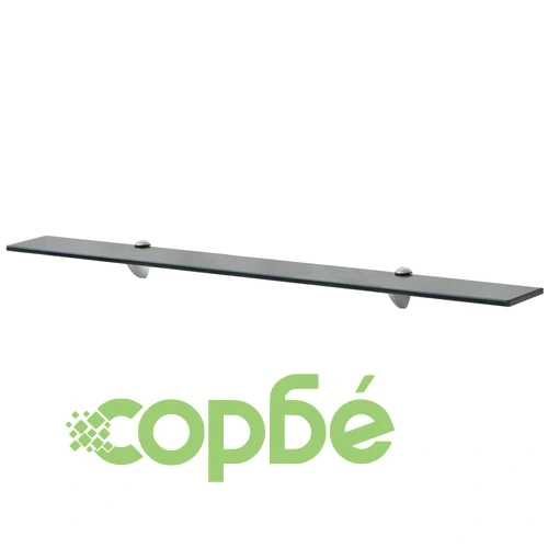 Подвижни рафтове, 2 бр, стъкло, 90x20 см, 8 мм ➤ топ цена ➤ sorbe.bg