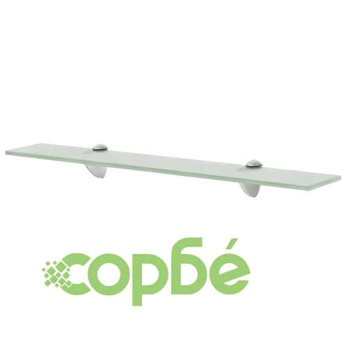 Подвижни рафтове, 2 бр, стъкло, 60x20 см, 8 мм ➤ топ цена ➤ sorbe.bg