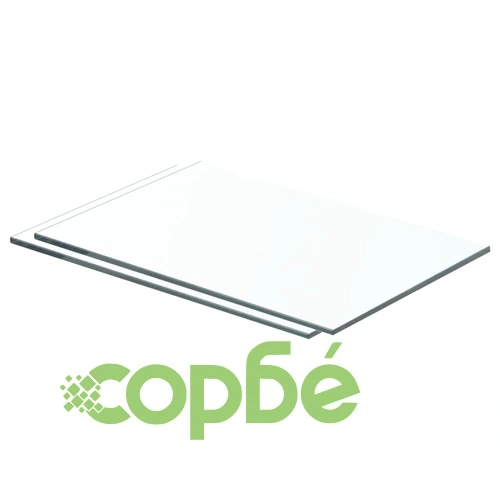 Рафтове, 2 бр, панели прозрачно стъкло, 40x20 см ➤ топ цена ➤ sorbe.bg