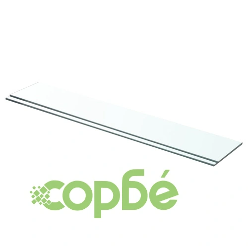 Рафтове, 2 бр, панели прозрачно стъкло, 70x12 см ➤ топ цена ➤ sorbe.bg