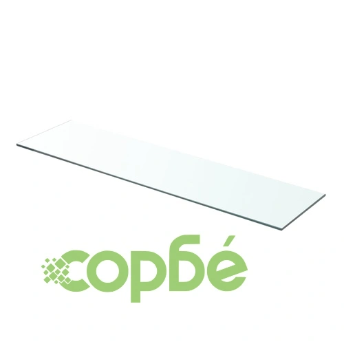 Рафтове, 2 бр, панели прозрачно стъкло, 80x20 см ➤ топ цена ➤ sorbe.bg