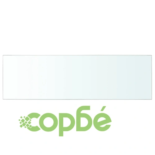 Рафтове, 2 бр, панели прозрачно стъкло, 80x25 см ➤ топ цена ➤ sorbe.bg