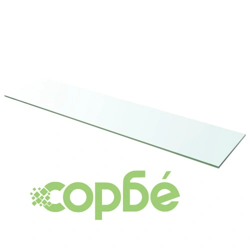 Рафтове, 2 бр, панели прозрачно стъкло, 100x25 см ➤ топ цена ➤ sorbe.bg