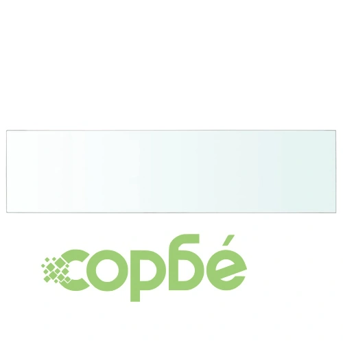 Рафтове, 2 бр, панели прозрачно стъкло, 100x25 см ➤ топ цена ➤ sorbe.bg