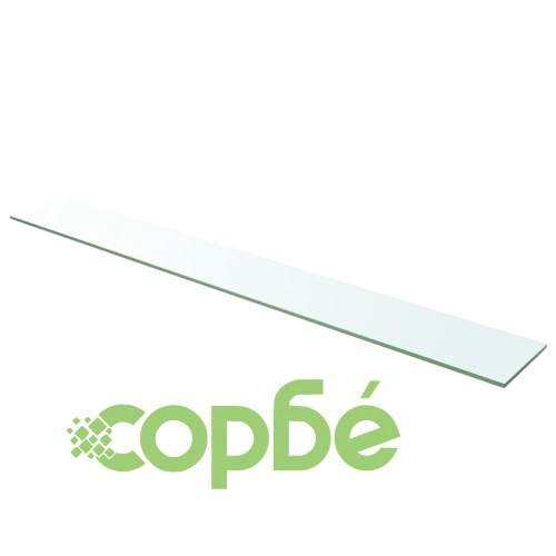 Рафтове, 2 бр, панели прозрачно стъкло, 110x15 см ➤ топ цена ➤ sorbe.bg