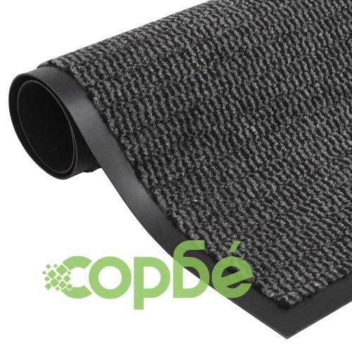 Правоъгълни изтривалки 2 бр усукани влакна 80x120 см антрацит ➤ топ цена ➤ sorbe.bg