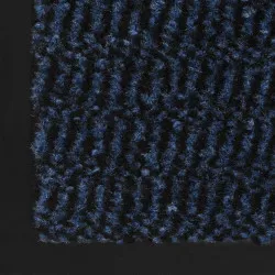 Правоъгълни изтривалки 2 бр усукани влакна 80x120 см сини