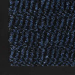 Правоъгълни изтривалки 2 бр усукани влакна 90x150 см сини