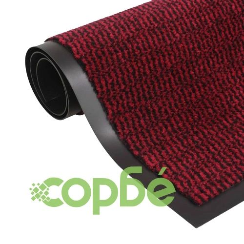 Правоъгълни изтривалки 2 бр усукани влакна 120х180 см червени ➤ топ цена ➤ sorbe.bg